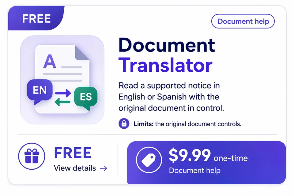 Document Translator product card