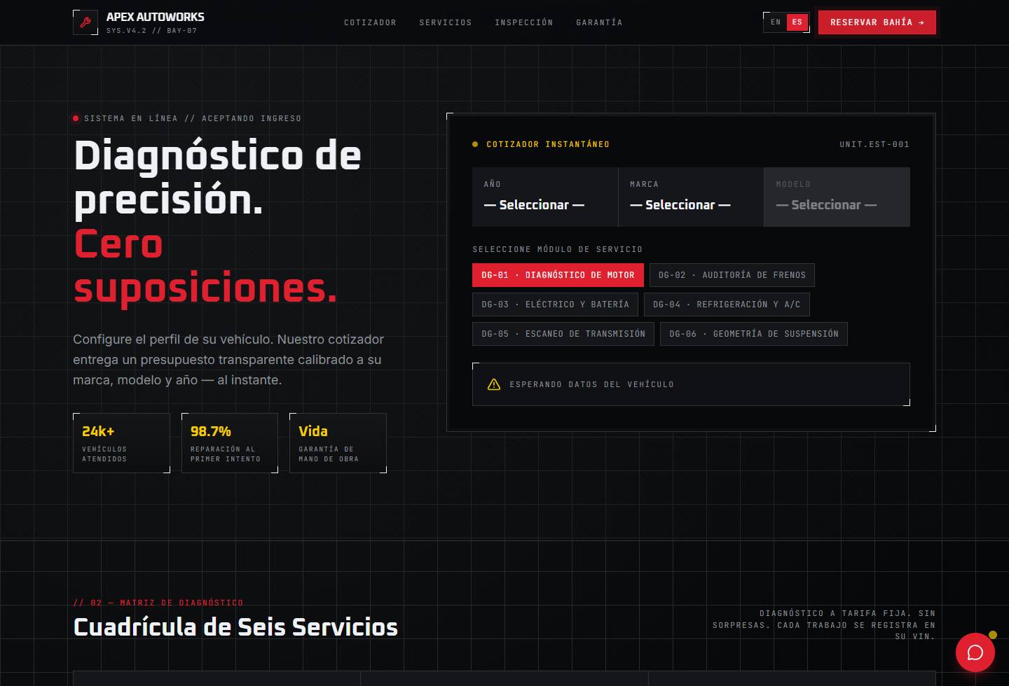 Captura estática del diseño de catálogo para el estilo T-03