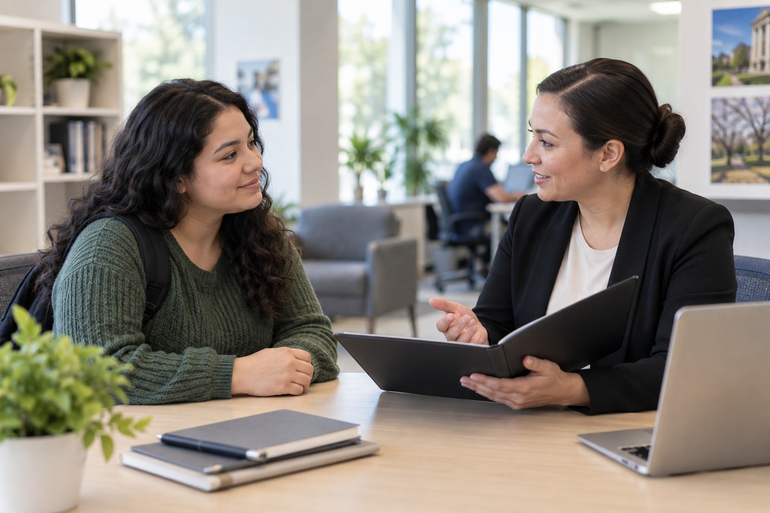 Internship preparation: an advisor meeting with an adult learner
